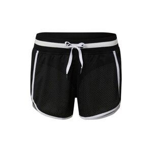 DKNY Performance Športové nohavice  čierna / biela