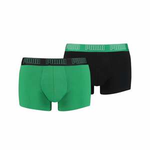 PUMA Boxerky  zelená / čierna / biela