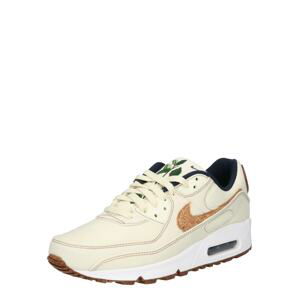 Nike Sportswear Nízke tenisky 'AIR MAX 90'  biela / svetlohnedá / zelená / námornícka modrá