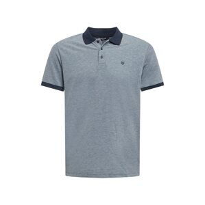 JACK & JONES Poloshirt  námornícka modrá / modrosivá