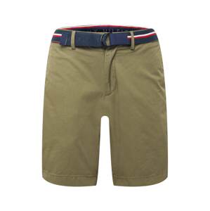 TOMMY HILFIGER Chino nohavice 'Brooklyn'  námornícka modrá / kaki / červená / biela