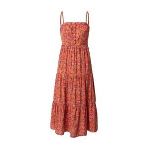 FRNCH PARIS Letné šaty 'Anaisse'  oranžová / ružová / trávovo zelená
