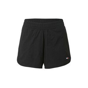 Tommy Sport Športové nohavice  čierna / biela / červená / tmavomodrá