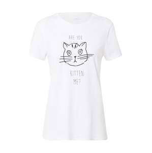 Mavi T-Shirt 'KITTEN'  biela / čierna