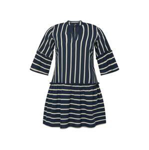 Vero Moda Curve Košeľové šaty 'Afua'  námornícka modrá / biela