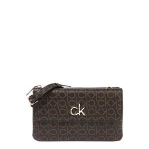 Calvin Klein Clutch  tmavohnedá / svetlohnedá