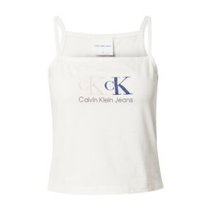 Calvin Klein Jeans Top  biela / modrá