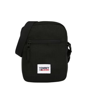 Tommy Jeans Taška cez rameno  čierna / biela / námornícka modrá / červená