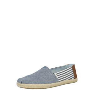 TOMS Espadrilky  modrosivá / biela / koňaková