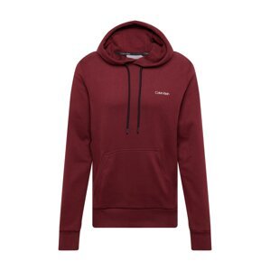 Calvin Klein Sweatshirt  čierna / biela / vínovo červená