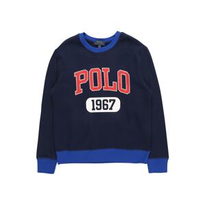 POLO RALPH LAUREN Mikina  námornícka modrá / modrá / svetločervená / biela