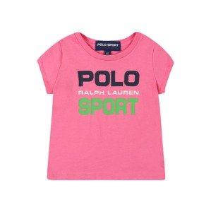 POLO RALPH LAUREN Tričko  ružová / námornícka modrá / zelená / biela