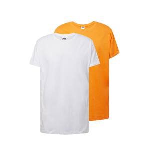 Urban Classics Tričko  oranžová / biela