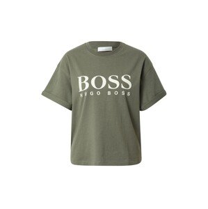 BOSS Casual T-Shirt 'Evina1'  kaki / biela