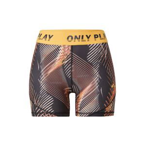 ONLY PLAY Sportshorts 'Marlin'  čierna / žltá / hnedá / biela