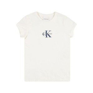 Calvin Klein Jeans Shirt 'SLIM FIT TEE'  krémová