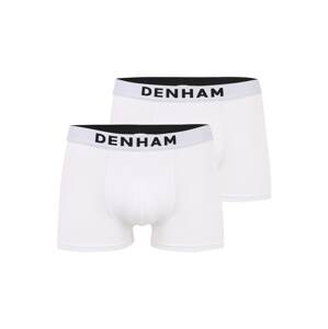 DENHAM Boxershorts  biela / čierna