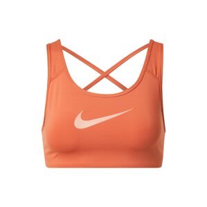 NIKE Športová podprsenka  koralová / biela