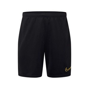 NIKE Športové nohavice  čierna / biela / zlatá