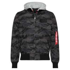 ALPHA INDUSTRIES Prechodná bunda  čierna / sivá