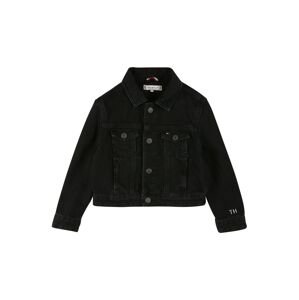 TOMMY HILFIGER Jacke  čierny denim / biela / tmavomodrá