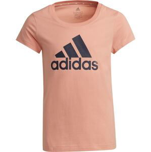 ADIDAS PERFORMANCE Funkčné tričko  marhuľová / tmavosivá