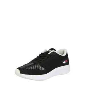 Tommy Sport Športová obuv  čierna / biela / červená