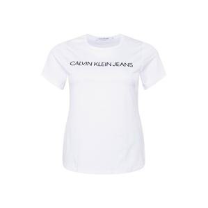 Calvin Klein Jeans Curve Tričko  tmavomodrá / biela