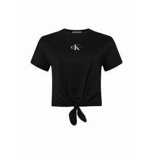 Calvin Klein Jeans Curve T-Shirt  čierna / biela