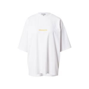 Public Desire Oversize tričko  biela / zlatá žltá