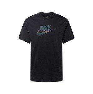 Nike Sportswear Tričko  čierna / modrosivá / svetlofialová / svetložltá