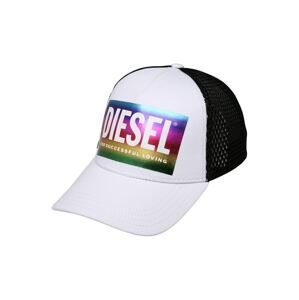 DIESEL Čiapka 'CAKERYM'  biela / čierna / zmiešané farby