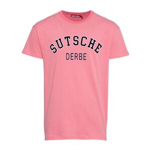 Derbe T-Shirt  svetloružová / biela / čierna