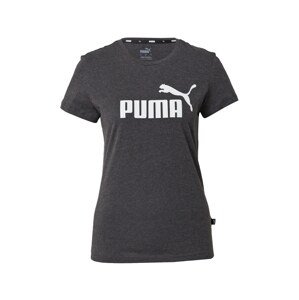 PUMA Tričko 'Essential'  tmavosivá / biela