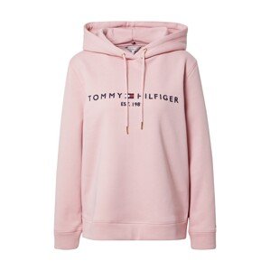 TOMMY HILFIGER Mikina  tmavomodrá / biela / červená / svetloružová