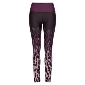 BENCH Športové nohavice  fialová / ružová / čierna