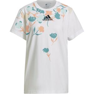 ADIDAS PERFORMANCE Funkčné tričko  biela / marhuľová / pastelovo modrá / pastelovo zelená