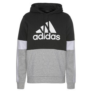 ADIDAS ORIGINALS Mikina  čierna / biela / sivá melírovaná