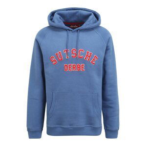 Derbe Sweatshirt  modrosivá / červená