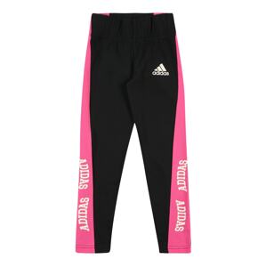 ADIDAS PERFORMANCE Športové nohavice  čierna / biela / fuksia