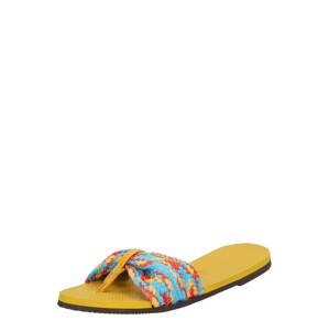 HAVAIANAS Žabky  horčicová / modrá / koralová