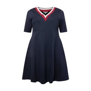 Tommy Hilfiger Curve Kleid 'PUNTO'  námornícka modrá / biela / červená