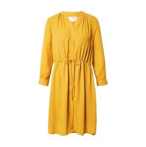 SELECTED FEMME Košeľové šaty 'Damina'  žltá / biela