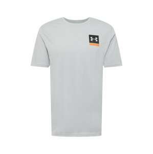 UNDER ARMOUR Funkčné tričko  čierna / oranžová / sivá / tmavosivá