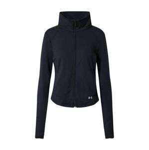 UNDER ARMOUR Športová mikina so zipsom 'Meridian'  sivá / čierna