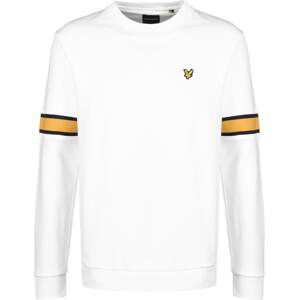 Lyle & Scott Mikina  biela / čierna / žltá