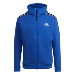 ADIDAS PERFORMANCE Športová mikina so zipsom  modrá / biela / čierna