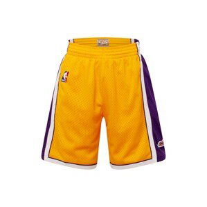 Mitchell & Ness Nohavice 'LOS ANGELES LAKERS '  zlatá žltá / tmavofialová / biela