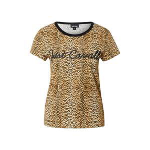 Just Cavalli Shirt  béžová / čierna / hnedá