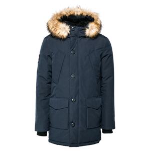 Superdry Zimná parka 'Everest'  tmavomodrá / svetlohnedá